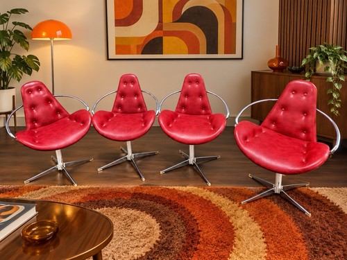 Pair vintage 1970s space - pair,