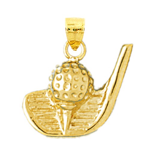 14k solid gold golf club - 14k,