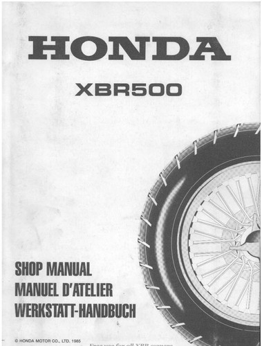 1985 honda xbr500 - 1985, motorcycle