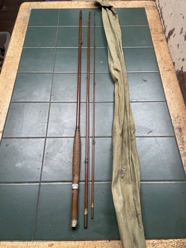 Antique fly fishing - fly, rod