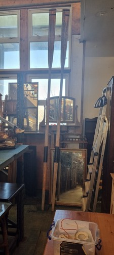 Vintage wooden oars