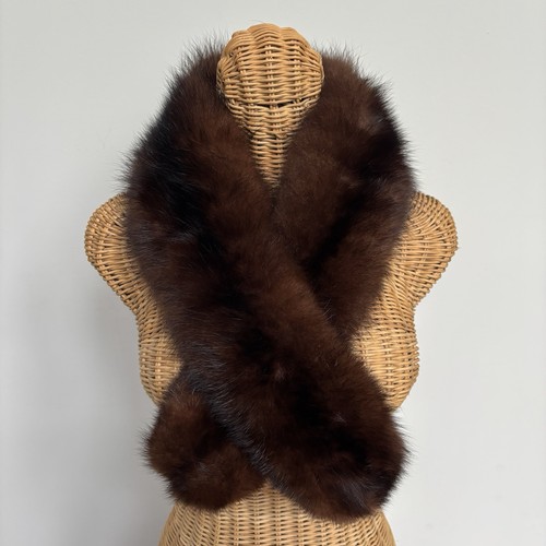 Vintage 70s red brown mink - red,