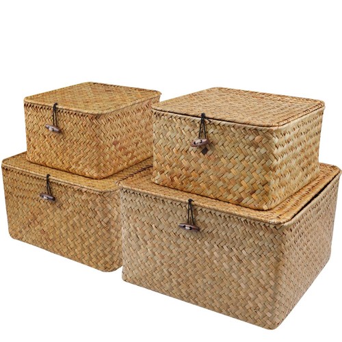 Set seagrass basket - set, 4