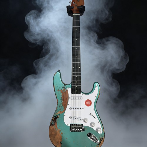 Green vintage aged electric - aged,