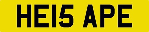 Ape number plate he15 - he, is