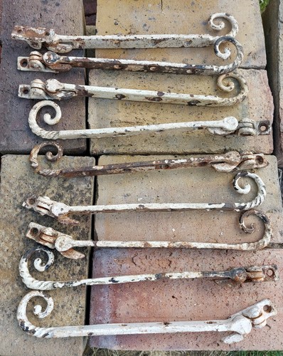 Cast iron window stays - 9,