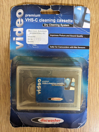 Discwasher 1782 vhs - vhs-c, cassette