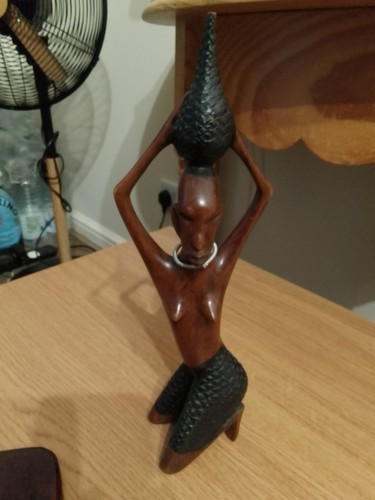 Wooden ornament african - wooden,