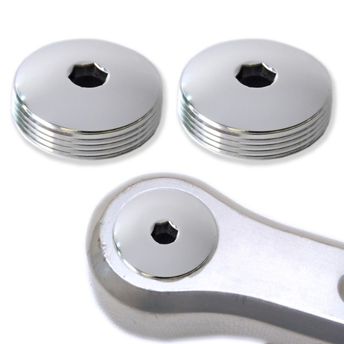 Pair polished aluminium - pair,