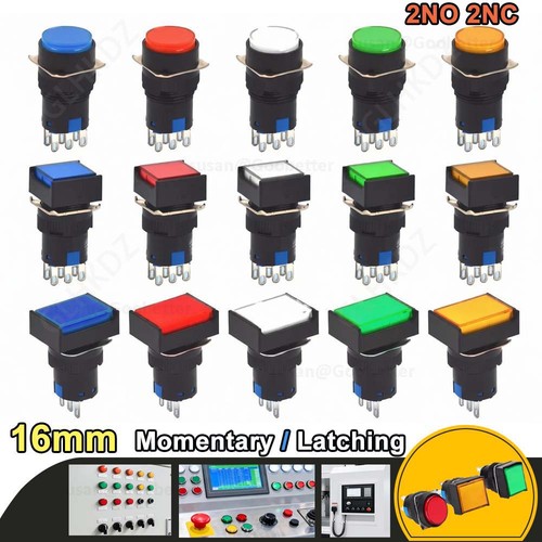 Round square push button - square,