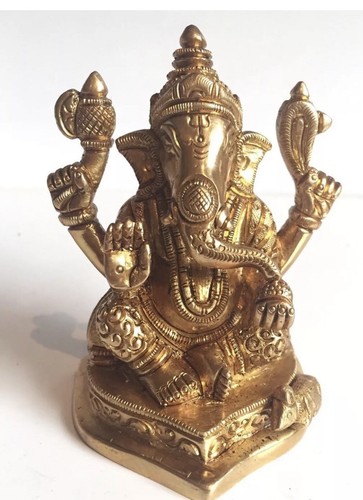 Ganesha statue brass - ganesha, heavy