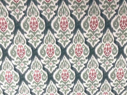 Arlo ikat cotton fabric sage - cotton,