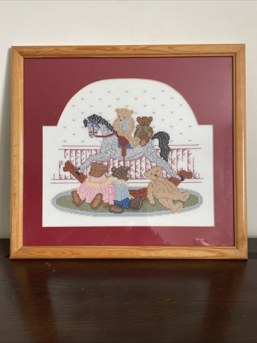 Vintage teddy bear - bear, cross