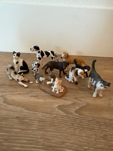 Schleich farm dog and cat - farm,