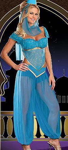 Blue princess jasmine genie - princess,