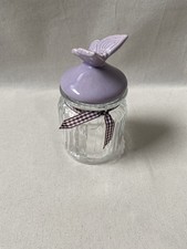 Lilac Ceramic Butterfly Glass
