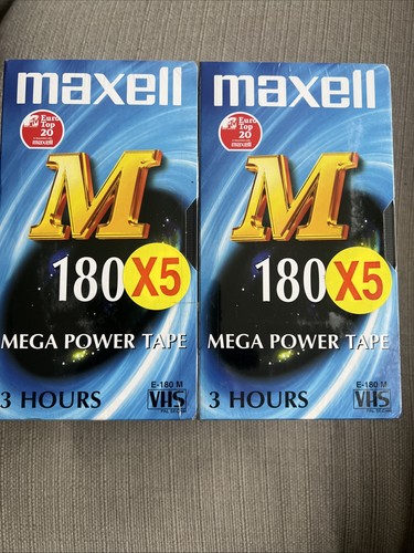 Maxell vhs 180 x10 blank - vhs,