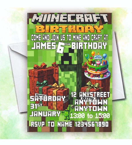 Kids minecraft birthday - kids,