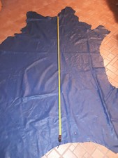 PELLE di VITELLO SOLO FIORE SUPERIORE BLU NATUZZI CALF'S LEATHER TOP GRAIN ONLY 