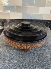 VINTAGE 1970's  EKCO HOSTESS CAROUSEL FOOD WARMER - LAZY SUSAN STYLE GWO 