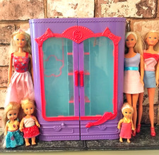 Steffi Love Wardrobe Closet Doll Bundle Evi Toddler Coat Hangers Simba Funville