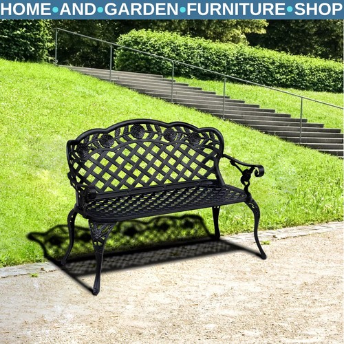 Vintage metal bench - vintage, cast