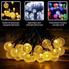 10M Solar String Lights