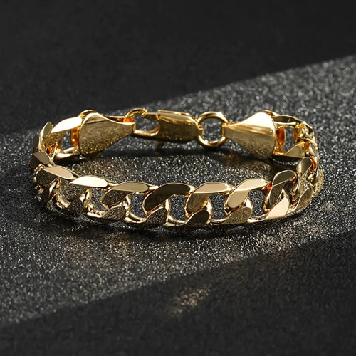 Men 9ct gold cuban - men,