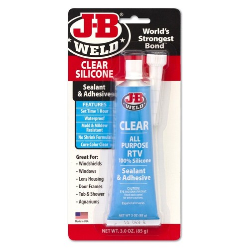 Weld clear silicone sealant - clear,