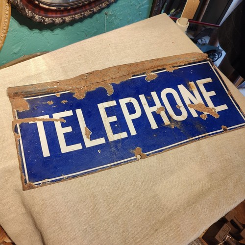 Antique telephone heavy double - antique,