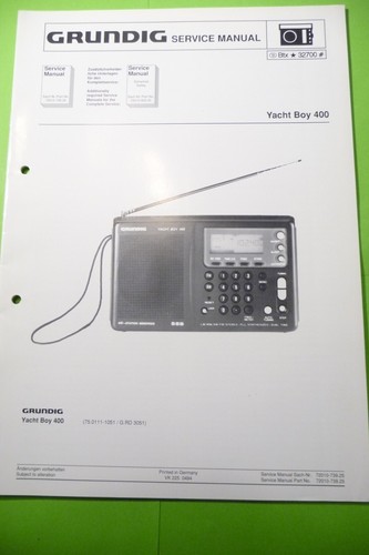 Service manual for - , grundig