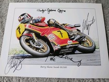 Multi signed barry sheene - signed,