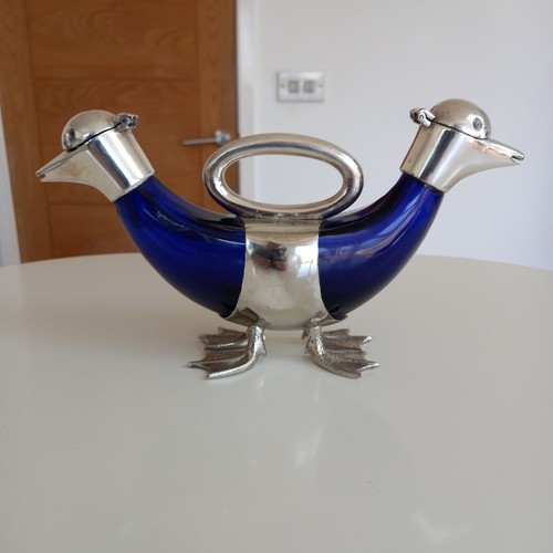 Reproduction silver plated oil - silver,