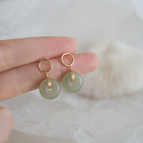 Natural jade donut - natural,
