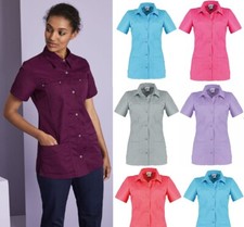 Beauty Salon Tunic Hairdressing Spa Massage Therapist Uniform Work Healthcare