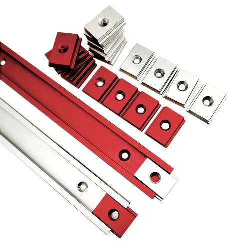 Aluminium slot miter track - aluminium,