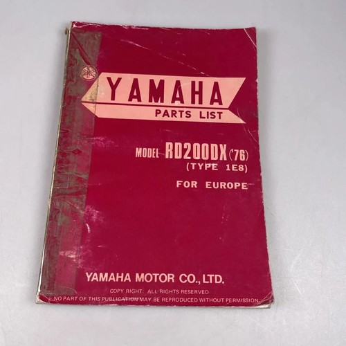 Yamaha rd200dx type - type, 1e8