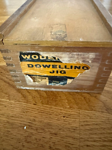 Vintage woden dowelling metal - dowelling,