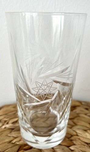 Vintage cut crystal highball - vintage,