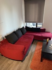 Red Big Sofa Corner Sofa