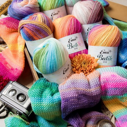 Emu batik yarn 100grm ball - 100grm,