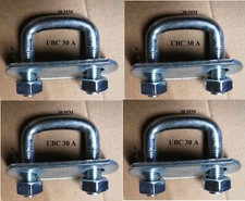 4 x square U-bolt u bolts Brackets Boat trailer 30x50x10mm Nuts & Plate UBS-30A