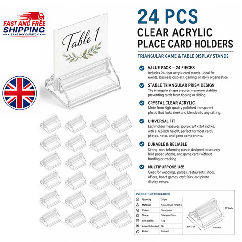 Pcs acrylic place - acrylic, card