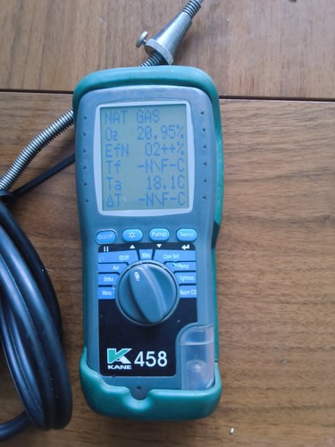 Kane 458 flue - flue, analyser