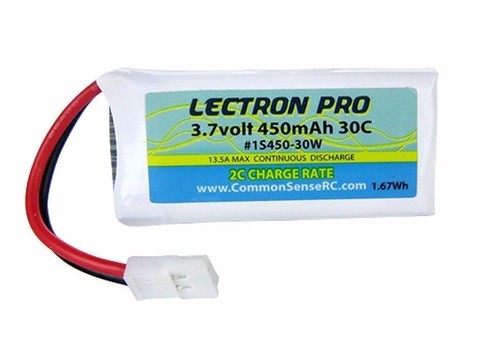 Lectron 30c 450mah lipo - 30c, 3.7v