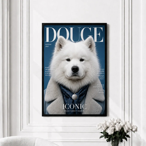 Samoyed douge fashion dog art - samoyed,