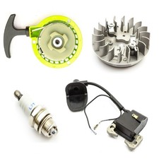 Mini Moto Pull Start Green & Ignition Coil & Spark Plug Flywheel Quad Bike Dirt