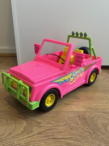 Hasbro sindy 4x4 pink jeep - sindy,