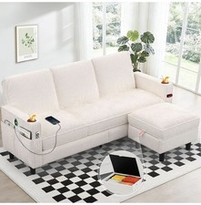 L-Shaped 3 Seater Corner Sofa