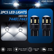 T20 7440  W21W 15 SMD LED Bulbs Sidelight Daytime Running Light DRL White 6000K